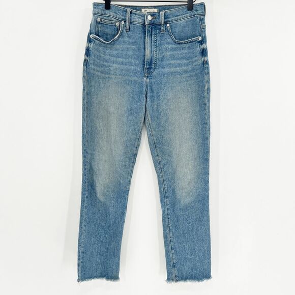 Madewell The Perfect Vintage Jeans Womens Size 27 Blue Denim Cropped Medium Wash - Picture 2 of 8